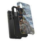 Acrylic Gallery Print Rottweiler - Coastal Cliffside | Tough Phone Case — detail view