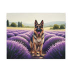 German Shepherd Acrylic Painting Stretched Canvas | Dog Wall Art Decor | Pet Portrait Gift for Dog Lovers | GSD Home Decor | High-Quality Pr