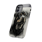 Charcoal Rottweiler Rottweiler Tough Phone Case - Rottweiler pride — gentle giants deserve great art — view 46 of 103