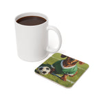 Dachshund Soccer Player Coaster | Oil Painting Dog Art | Wiener Dog Gift | Pet Portrait Decor