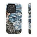 Beagle Acrylic Gallery Print Coastal Cliffside Phone Case | Premium Dog Prints | Tritan — secondary view