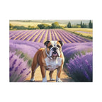 English Bulldog Watercolor Canvas Print | Dog Wall Art | Pet Lover Gift | Bulldog Mom Gift | Cute Dog Decor