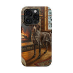 Acrylic German Shorthaired Pointer - Winter Hearth | Tough Phone Case