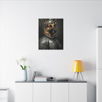 German Shepherd Kings & Queens Royal Portrait Canvas Wall Art, Regal Dog Painting, German Shepherd Lover Gift, Stretched Canvas