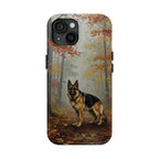 Acrylic German Shepherd - Autumn Woods | Tough Phone Case