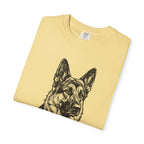 German Shepherd Woodcut Art Shirt | Comfort Colors Tee