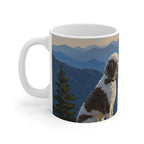 Acrylic Poodle - Mountain Overlook | Ceramic Mug 11oz