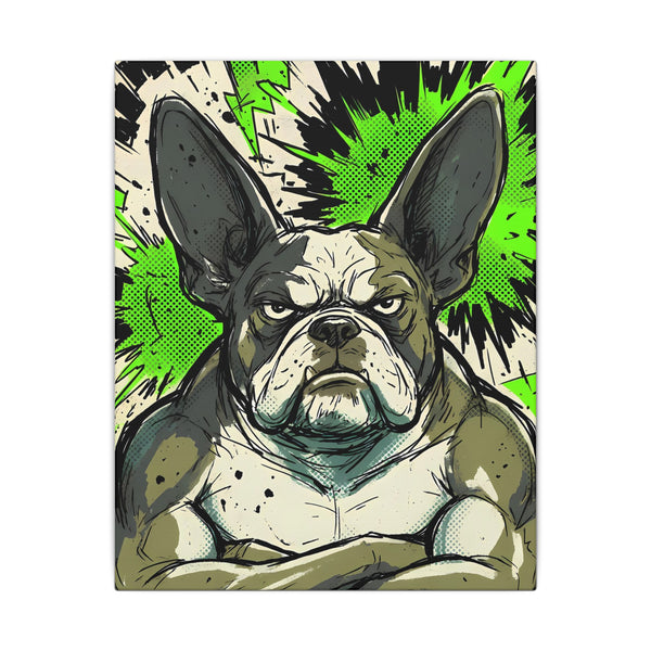The Bossy Frenchie - V6 Extreme Comic Edition Canvas