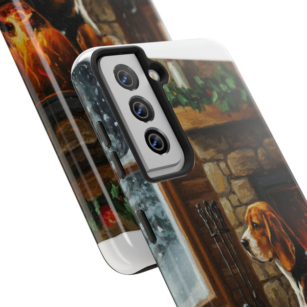 Beagle Phone Case — Acrylic Dog Art | iPhone 17/16/15 & Samsung | Dog Lover Gift — Lifestyle View