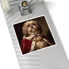 Shih Tzu Kings & Queens Royal Portrait Sticker, Dog Portrait Vinyl Decal, Kiss-Cut Sticker, Shih Tzu Lover Gift