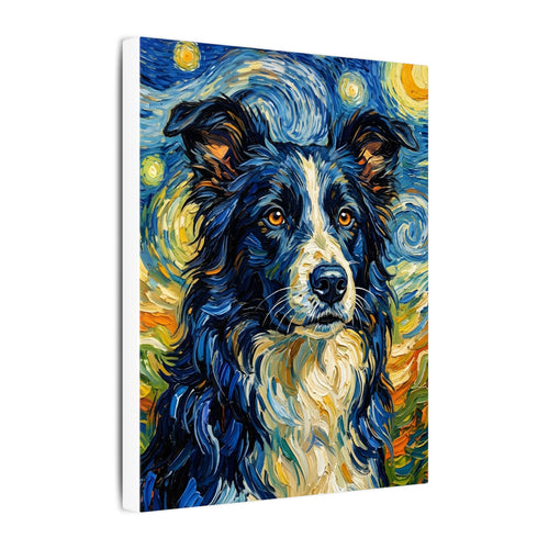 Gallery-wrapped canvas side profile showing the 0.75 inch depth