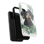 Dachshund Watercolor Botanical Wreath Phone Case | Premium Dog Prints | Tritan — view 25 of 28