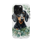 Dachshund Watercolor Botanical Wreath Phone Case | Premium Dog Prints | Tritan — view 6 of 28