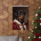 Rottweiler Kings & Queens Royal Portrait Matte Poster, Regal Dog Art Print, Rottweiler Lover Gift, Wall Art