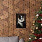 Border Collie Renaissance Royal Portrait Matte Poster, Regal Dog Art Print, Border Collie Lover Gift, Wall Art