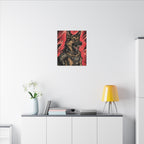 The Defender German Shepherd - V6 Extreme Comic Edition Canvas