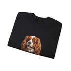 Cavalier King Charles Spaniel Sweatshirt | Painterly Dog Art Crewneck | Cavalier Mom Gift | Cozy Pullover for Dog Lovers