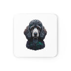 Poodle Low Poly Cool Jewel Cork Back Coaster | Dog Lover Gift