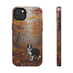 Acrylic Border Collie - Autumn Woods | Tough Phone Case