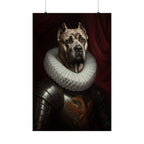 Cane Corso Renaissance Royal Portrait Matte Poster, Regal Dog Art Print, Cane Corso Lover Gift, Wall Art