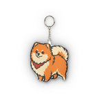 Pop Art Pomeranian Plush Keychain | Tritan