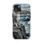 Australian Shepherd Acrylic Gallery Print Coastal Cliffside Phone Case | Premium Dog Prints | Tritan — view 7 of 28