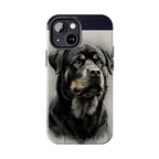 Charcoal Rottweiler Rottweiler Tough Phone Case - Rottweiler pride — gentle giants deserve great art — view 57 of 103