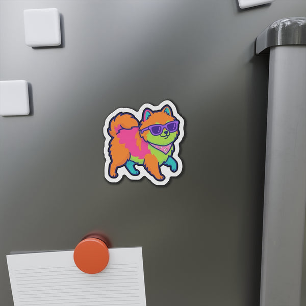 Y2K Pomeranian Magnet | Tritan — Lifestyle View