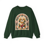 Shih Tzu Folk Paper-Cut Christmas Crewneck Sweatshirt — primary view