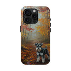 Acrylic Miniature Schnauzer - Autumn Woods | Tough Phone Case