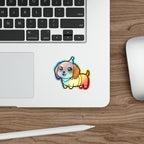 Chibi Dachshund Holo Sticker | Tritan