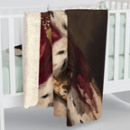 French Bulldog Kings & Queens Royal Portrait Regal Throw Blanket | Premium Dog Art | Tritan
