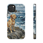 Labrador Retriever Acrylic Gallery Print Coastal Cliffside Phone Case | Premium Dog Prints | Tritan — view 4 of 28