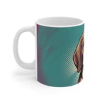 Beagle Comic Pop Art Ceramic Mug 11oz | Premium Dog Art | Tritan