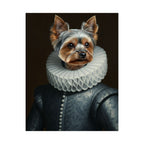 Yorkshire Terrier Renaissance Royal Portrait Matte Poster, Regal Dog Art Print, Yorkshire Terrier Lover Gift, Wall Art
