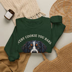 Bernese Mountain Dog Cookie Christmas Sweatshirt, view 4