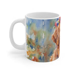Golden Retriever Watercolor Ceramic Mug 11oz | Dog Lover Gift