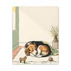 Beagle Nursery Storybook canvas print by Tritan, angled view