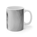 Rottweiler Charcoal Art Mug, Dog Mom Gift, Pet Lover Coffee Cup, Gentle Giant Dog Dad Ceramic 11oz Mug