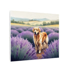Golden Retriever Watercolor Canvas Wall Art, Dog Lover Gift, Pet Art Print, Dog Mom Decor, Ready to Hang Stretched Canvas