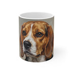 Beagle Oil Portrait Ceramic Mug 11oz | Premium Dog Art | Tritan