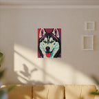 Pop Art Husky Canvas — Bold Dog Wall Art