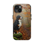 Acrylic Bernese Mountain Dog - Autumn Woods | Tough Phone Case