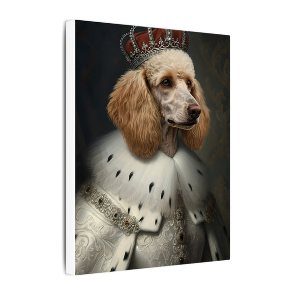 Poodle Renaissance Royal Portrait Canvas Wall Art, Regal Dog Painting, Poodle Lover Gift, Stretched Canvas