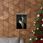 Boston Terrier Kings & Queens Royal Portrait Matte Poster, Regal Dog Art Print, Boston Terrier Lover Gift, Wall Art