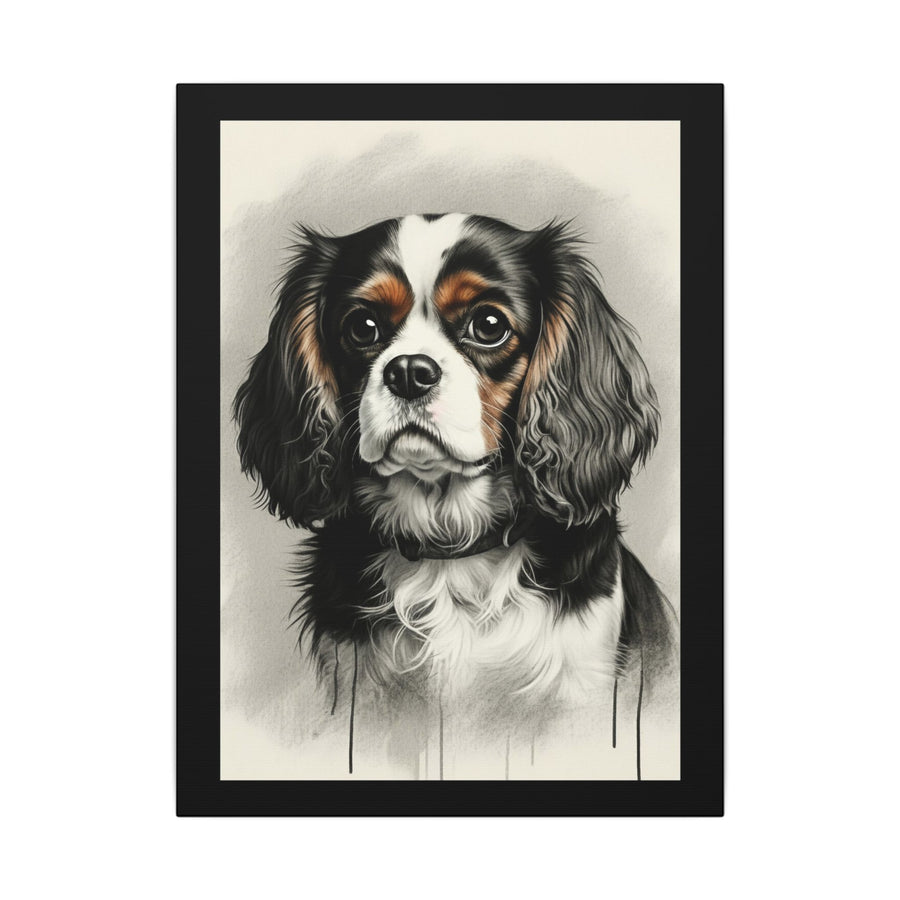 Cavalier King Charles Spaniel Watercolor Canvas Art Print | Dog Lover Gift | Pet Wall Decor | Cavalier Mom Home Decor