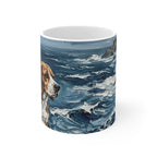 Beagle Acrylic Gallery Print Coastal Cliffside Coffee Mug | Premium Dog Prints | Tritan — primary view