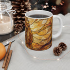 Poodle Low Poly Warm Jewel Ceramic Mug 11oz | Dog Lover Gift