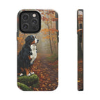 Acrylic Bernese Mountain Dog - Autumn Woods | Tough Phone Case