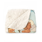 Dachshund Low Poly Prairie Sherpa Fleece Blanket | Dog Lover Gift